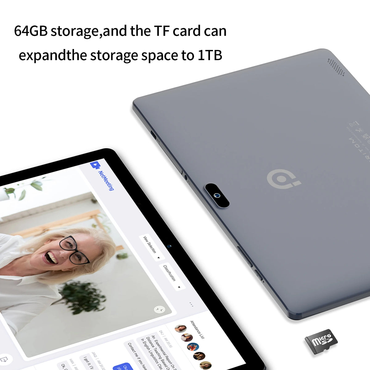 PRITOM 10 inch Tablet Android 13, 64GB, 512GB Expand, Quad-Core, 1280 * 800 HD IPS Screen, Dual Camera, Wi-Fi, Bluetooth, Black