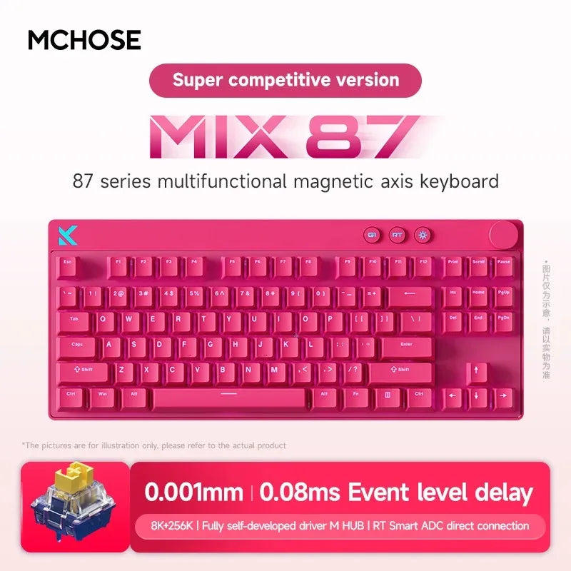 MCHOSE Mix87 Wired Magnetic Switch Low Latency Gaming Keyboard
