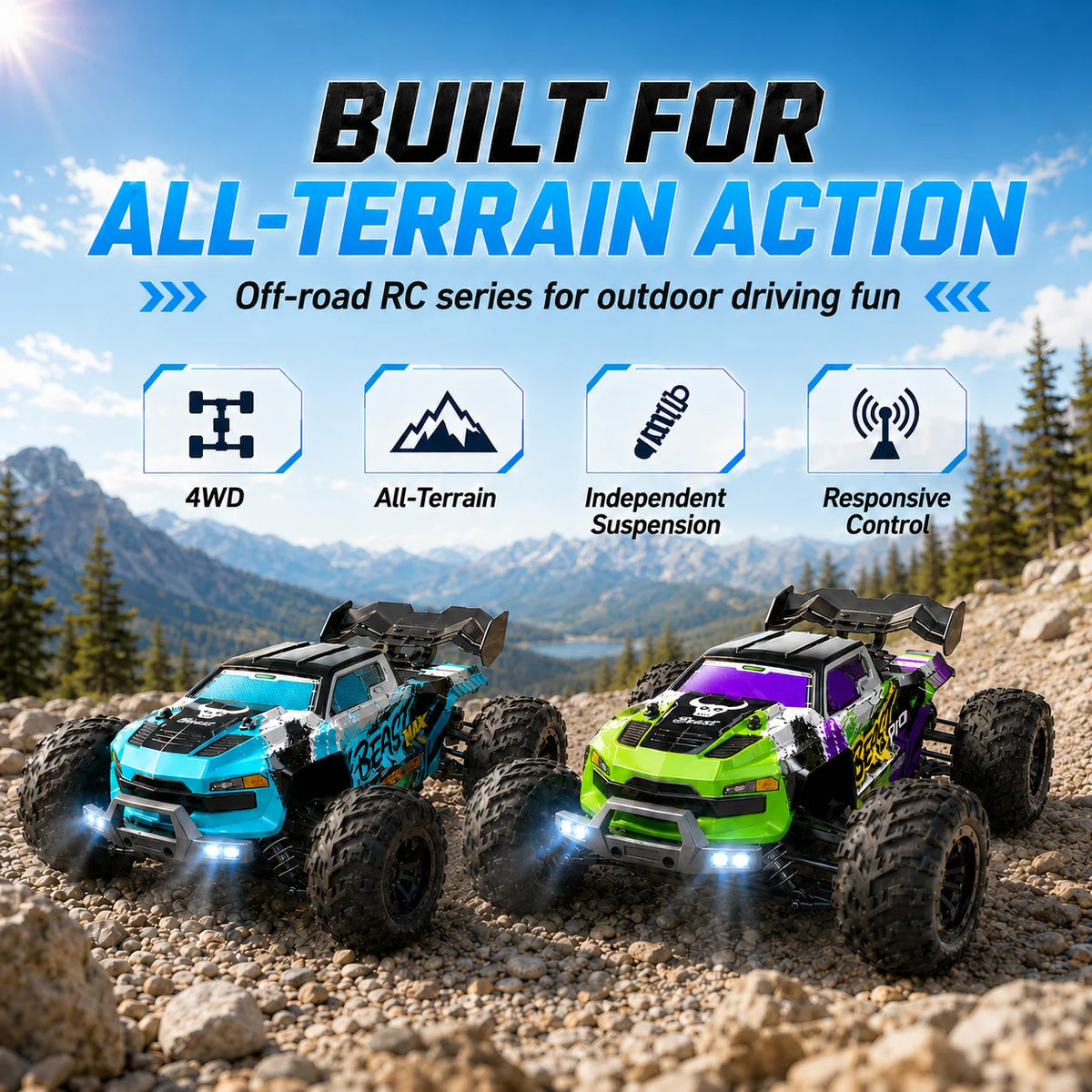 Znlyrion SG116MAX Pro 4WD Electric Offroad Remote Control Buggy