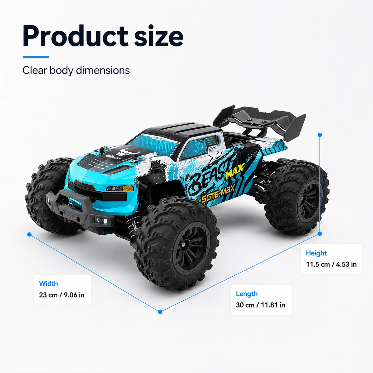 Znlyrion SG116MAX Pro 4WD Electric Offroad Remote Control Buggy