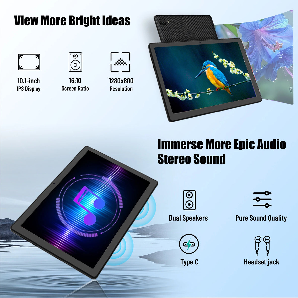 BUFO Android Tablet With Octa Core Performance And Dual Cameras