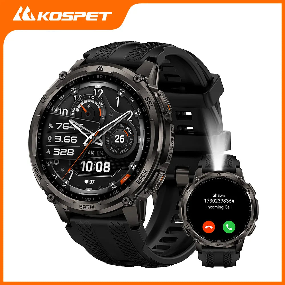 Kospe Tank T4C Outdoor Smartwatch With Dual Band GPS Tracker