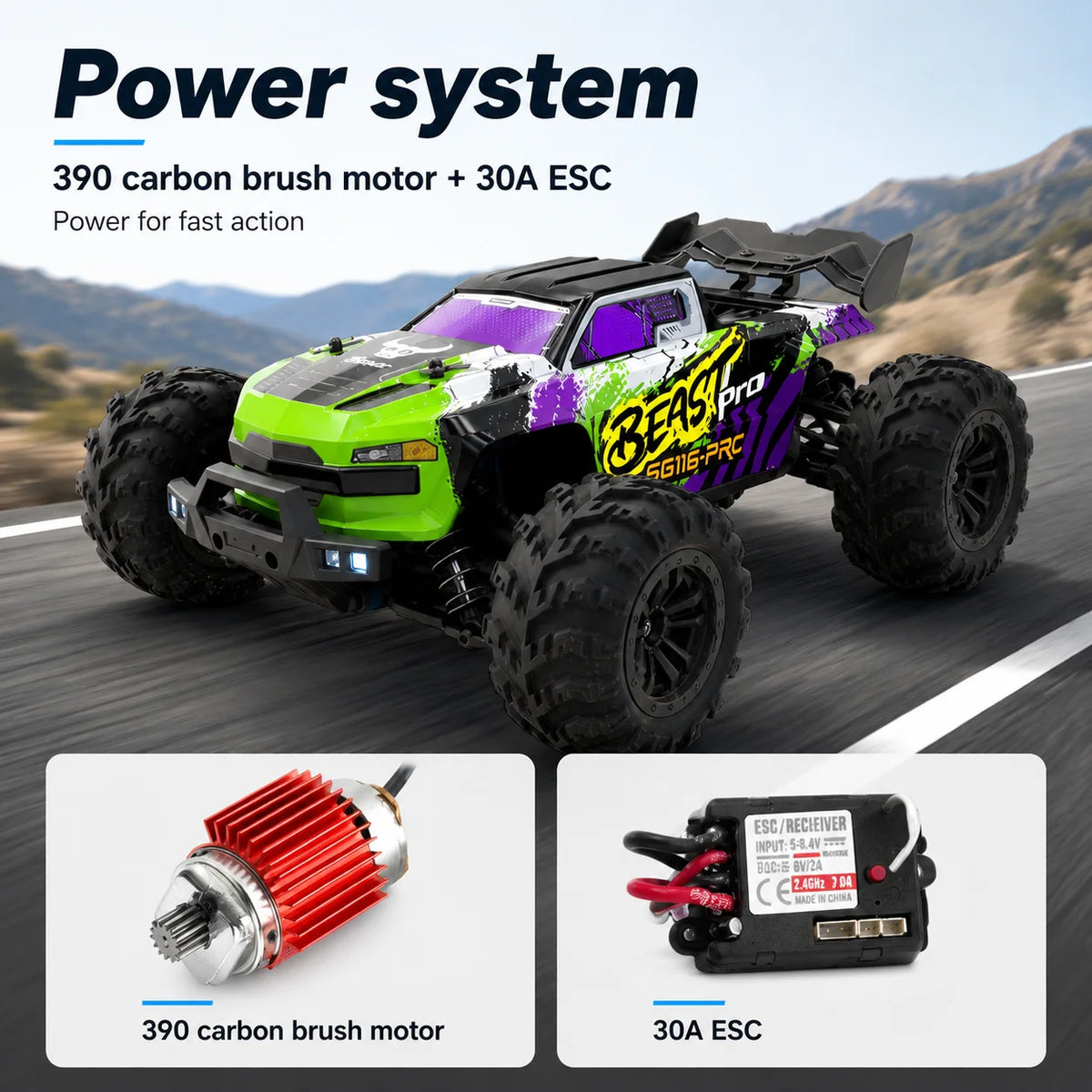Znlyrion SG116MAX Pro 4WD Electric Offroad Remote Control Buggy