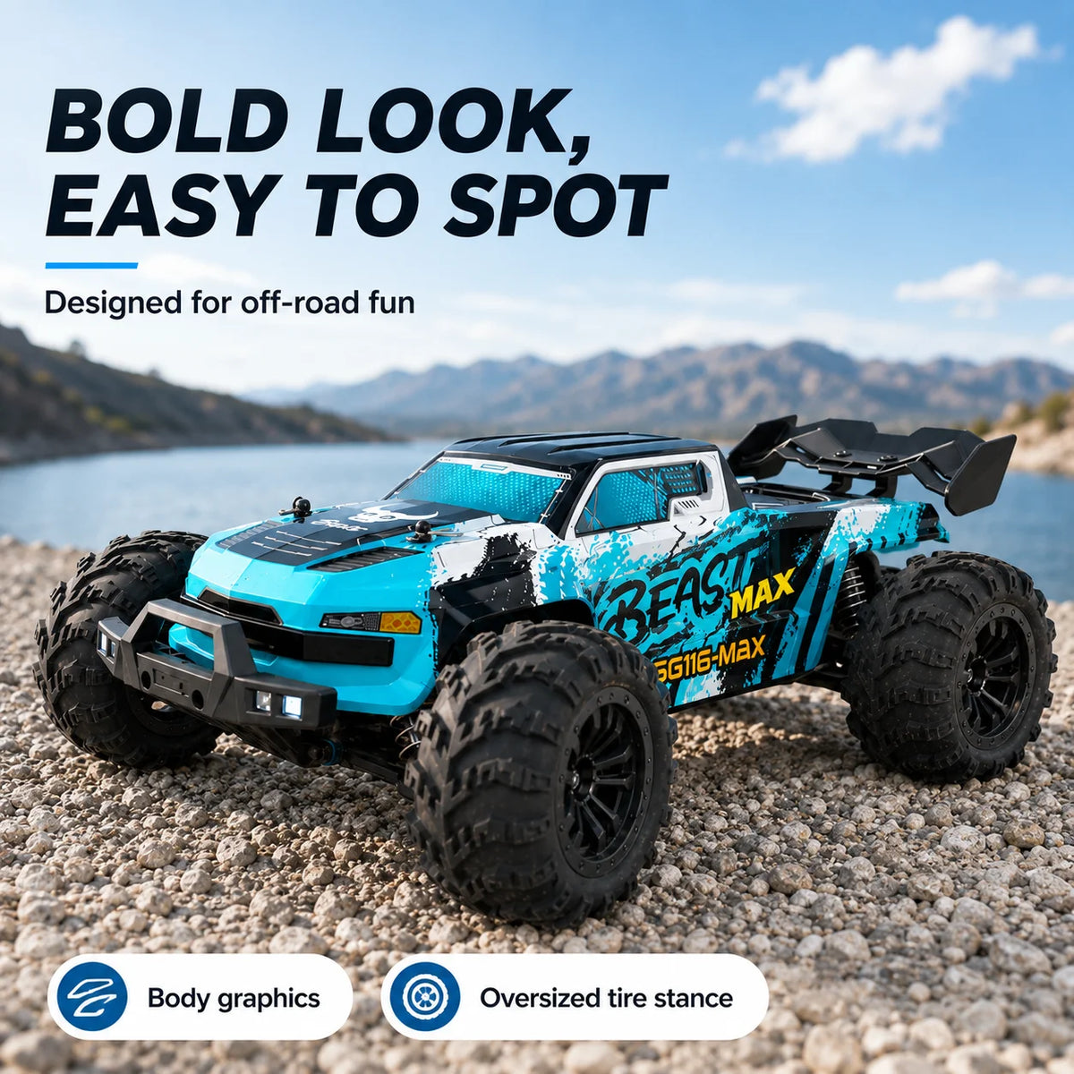 Znlyrion SG116MAX Pro 4WD Electric Offroad Remote Control Buggy
