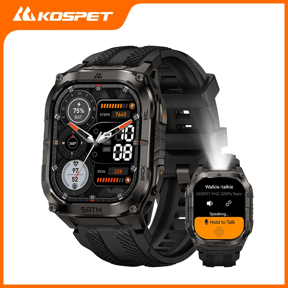 KOSPET TANK M4C GPS Smartwatch Featuring Rugged Design And Health Tracking
