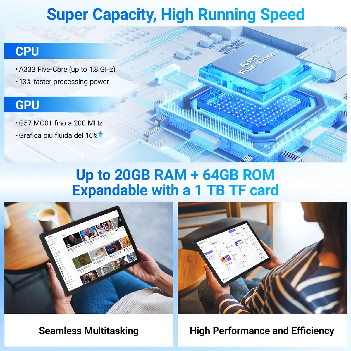 2026 New Model Tablet - 10-inch Android 16, 20GB + 64GB/1TB expandable storage, Face ID | OTG, IPS | 1280*800 | WiFi 6 | BT 5.3 | Tab PC, dual cameras 5MP + 8MP, 6000mAh, supports Widevine L1 (black)