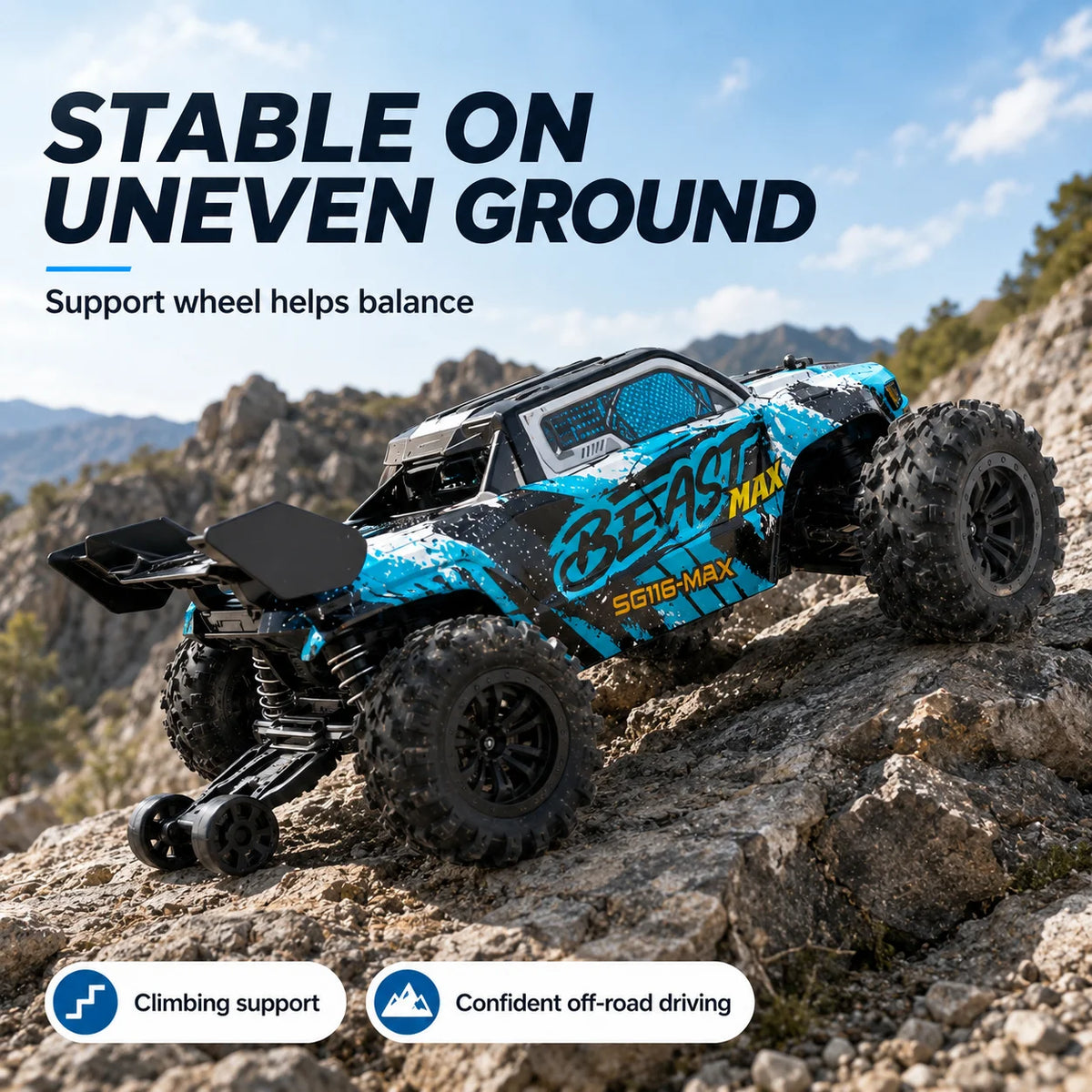 Znlyrion SG116MAX Pro 4WD Electric Offroad Remote Control Buggy