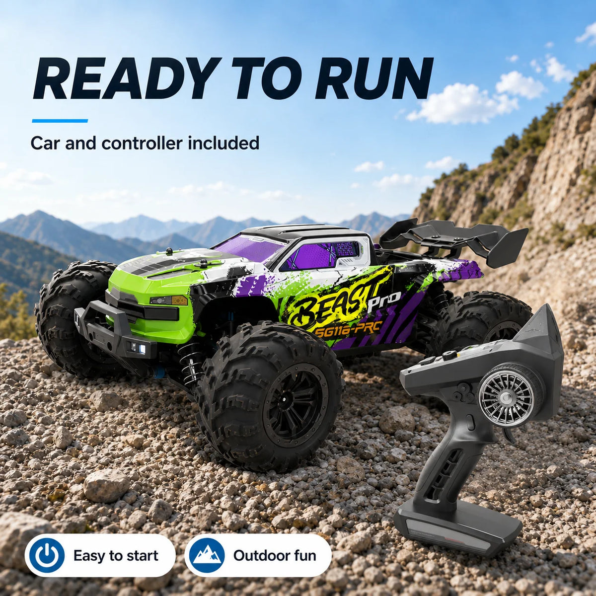 Znlyrion SG116MAX Pro 4WD Electric Offroad Remote Control Buggy