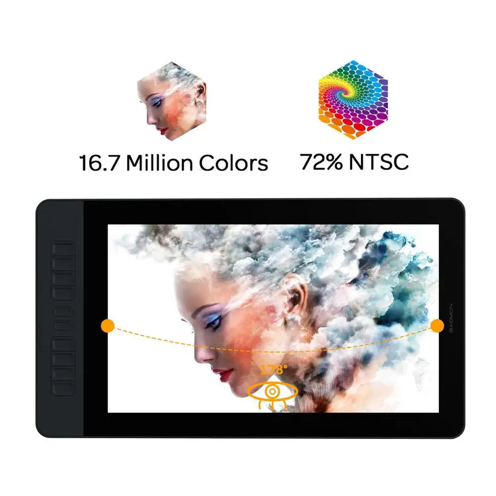 GAOMON PD1561 Graphics Drawing Monitor IPS Display 8192 Pressure Levels