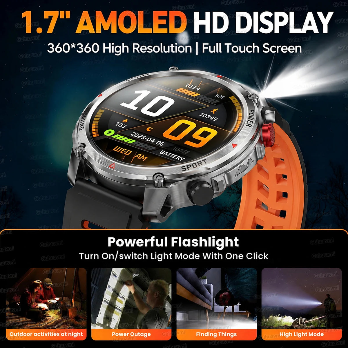 GPS Smart Watch IP68 Waterproof Bluetooth Calling Sports Tracker