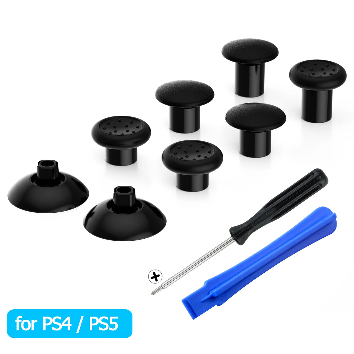 ExtremeRate Adjustable Thumbstick With Three Grips For PlayStation Controllers