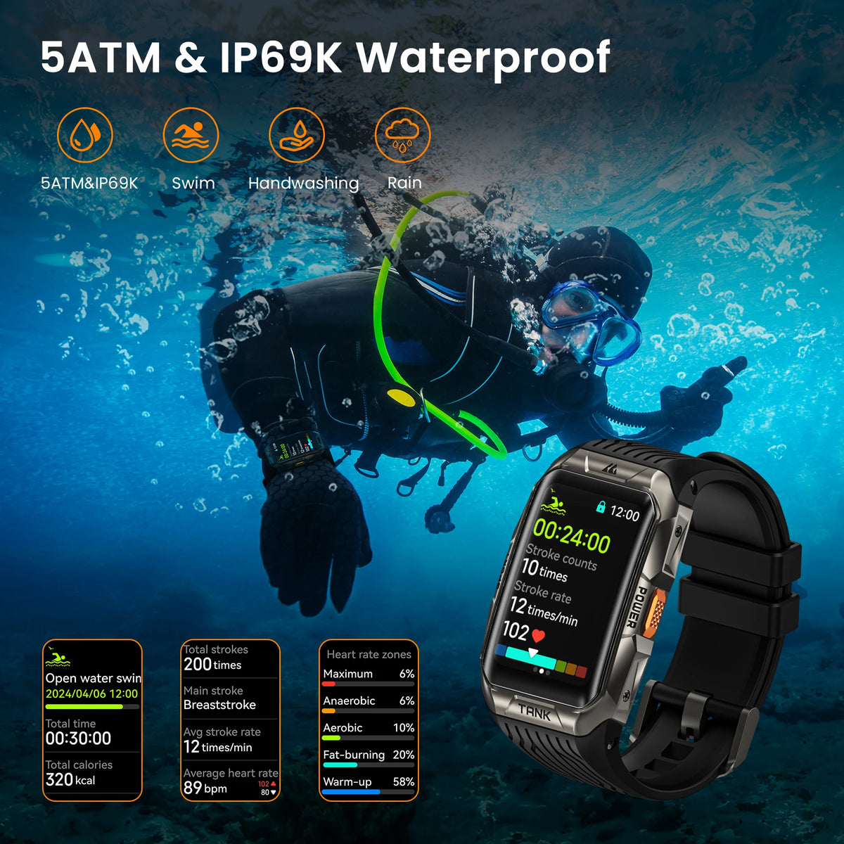 Kospet Tank X2 Ultra Smart Watch With Compass And Altimeter