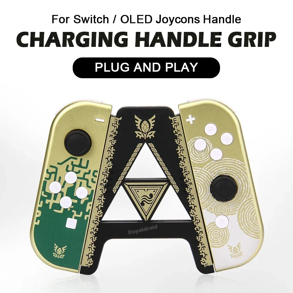NEW Limited Edition Game Controller Left Right Charging Dock Grip For NA Switch & OLED Joycons Handle Grip Gamepad Charger Stand