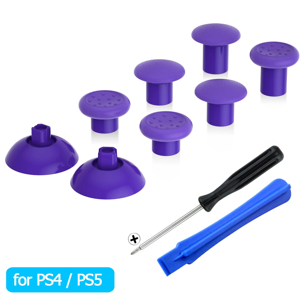 ExtremeRate Adjustable Thumbstick With Three Grips For PlayStation Controllers