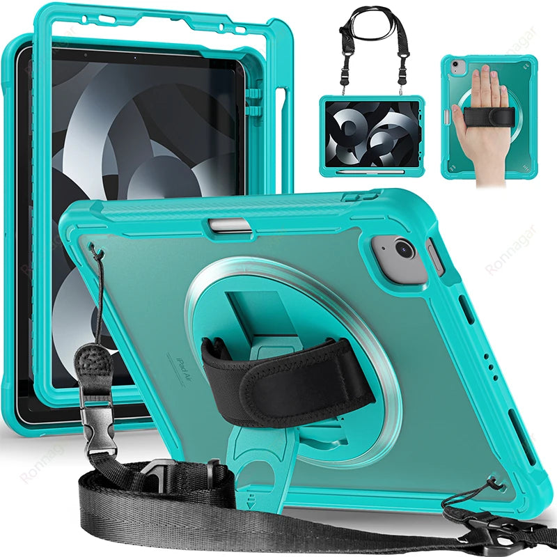 YANFU Heavy Duty Shockproof Rotating Protective Case For iPad