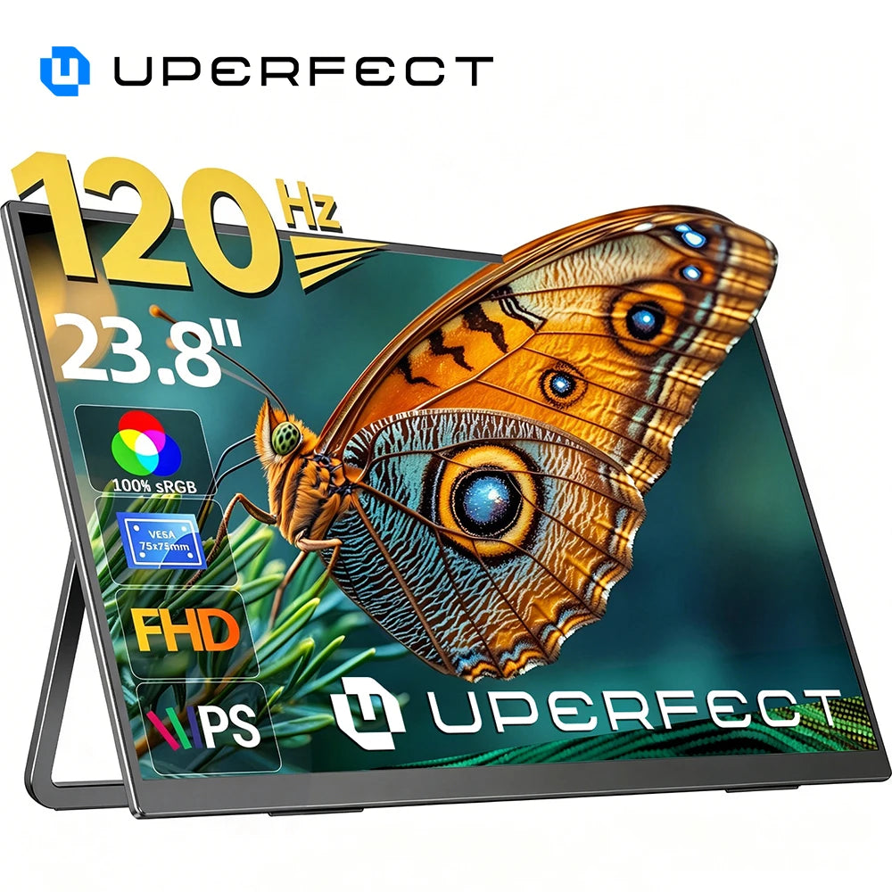 UPERFECT UMax22 Pro 23.8" Monitor 1080P Computer Display With Stand 100Hz For Laptop PC Mac PS5 XBOX Switch Steam Decks Desktop