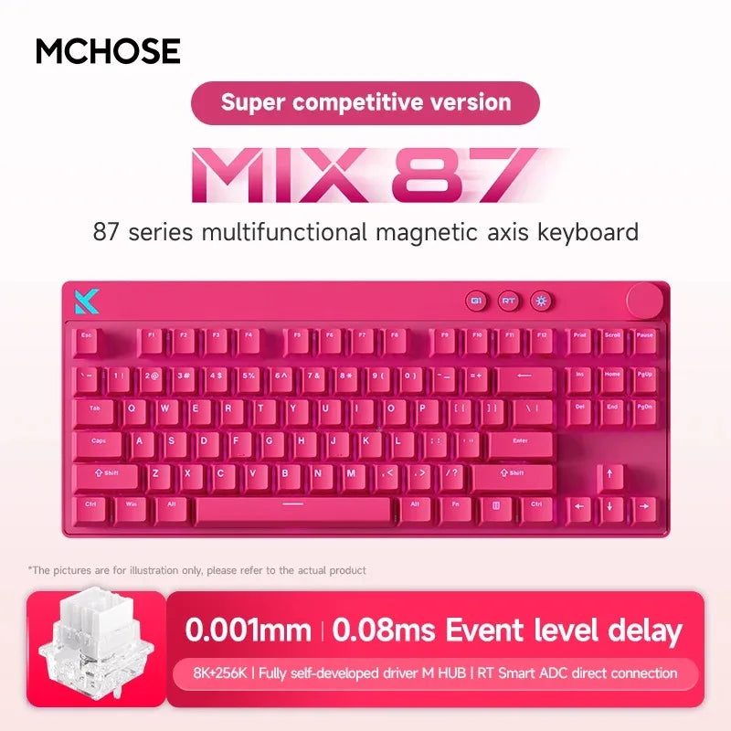 MCHOSE Mix87 Wired Magnetic Switch Low Latency Gaming Keyboard