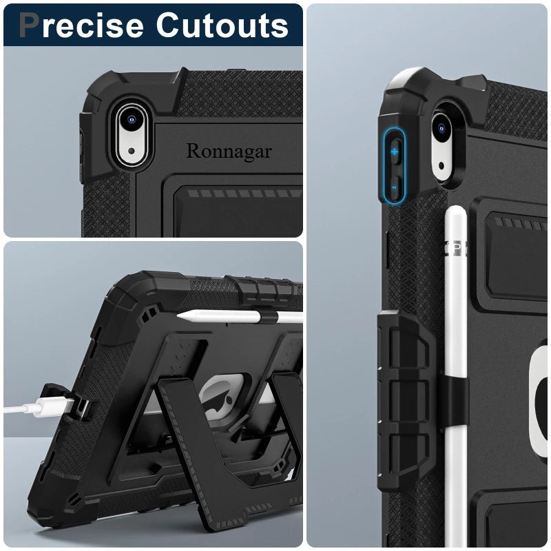 YANFU Heavy Duty Shockproof Protective Case For Apple iPad