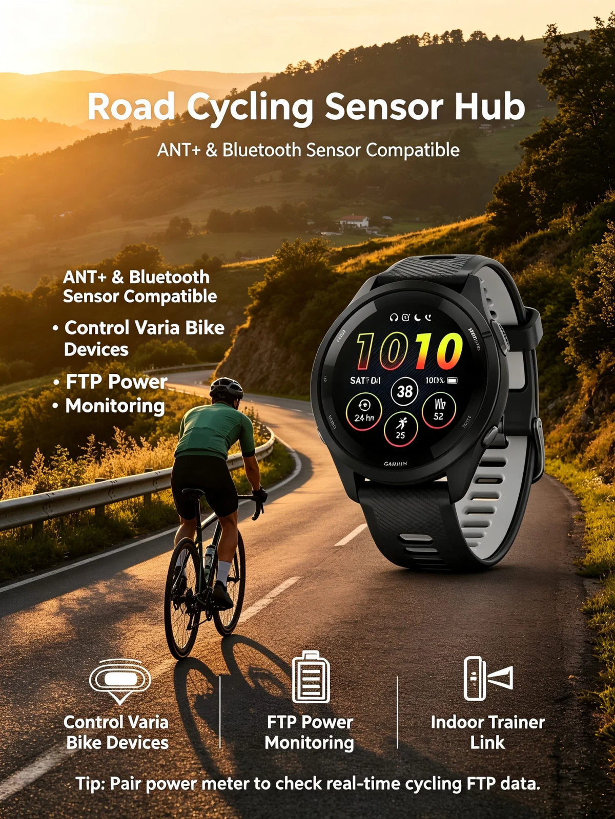 Garmin Forerunner 265 GPS Smartwatch With Heart Rate Monitoring