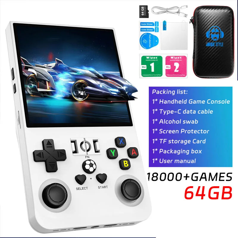 AISLPC R36MAX Retro Handheld Video Game Console 4.0 Inch IPS Screen Portable Pocket Video Player Plug and Play Games Kids Gifts