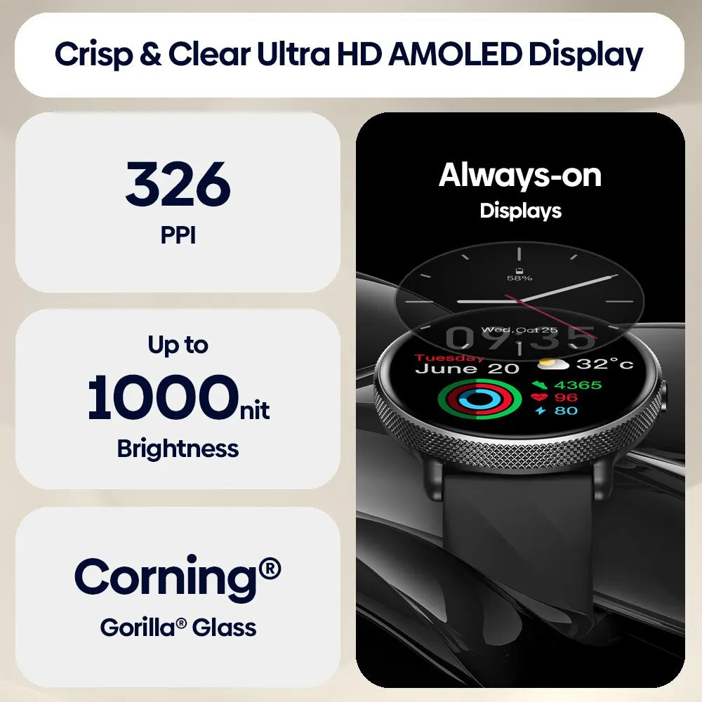 Zeblaze GTR 3 Pro Voice Calling Smartwatch With Fitness Tracking