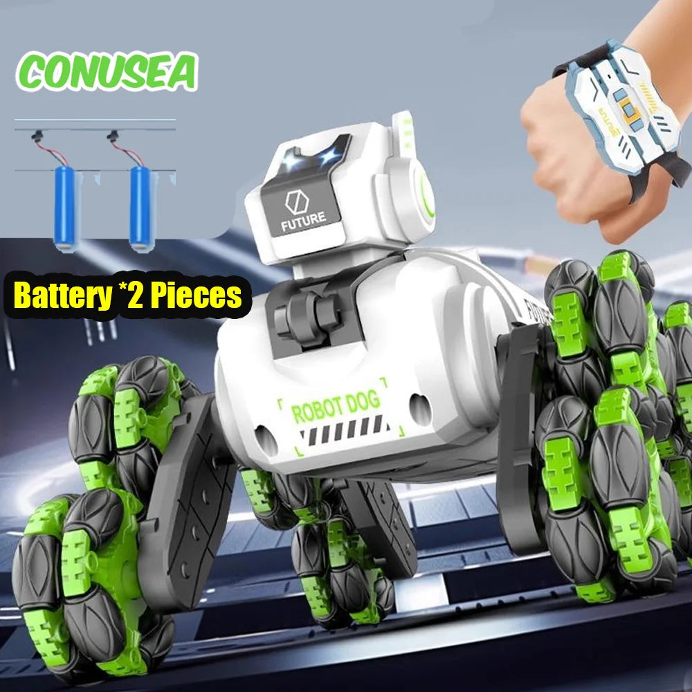 CONUSEA RC Robot Dog Electronic Stunt Car With Remote Control