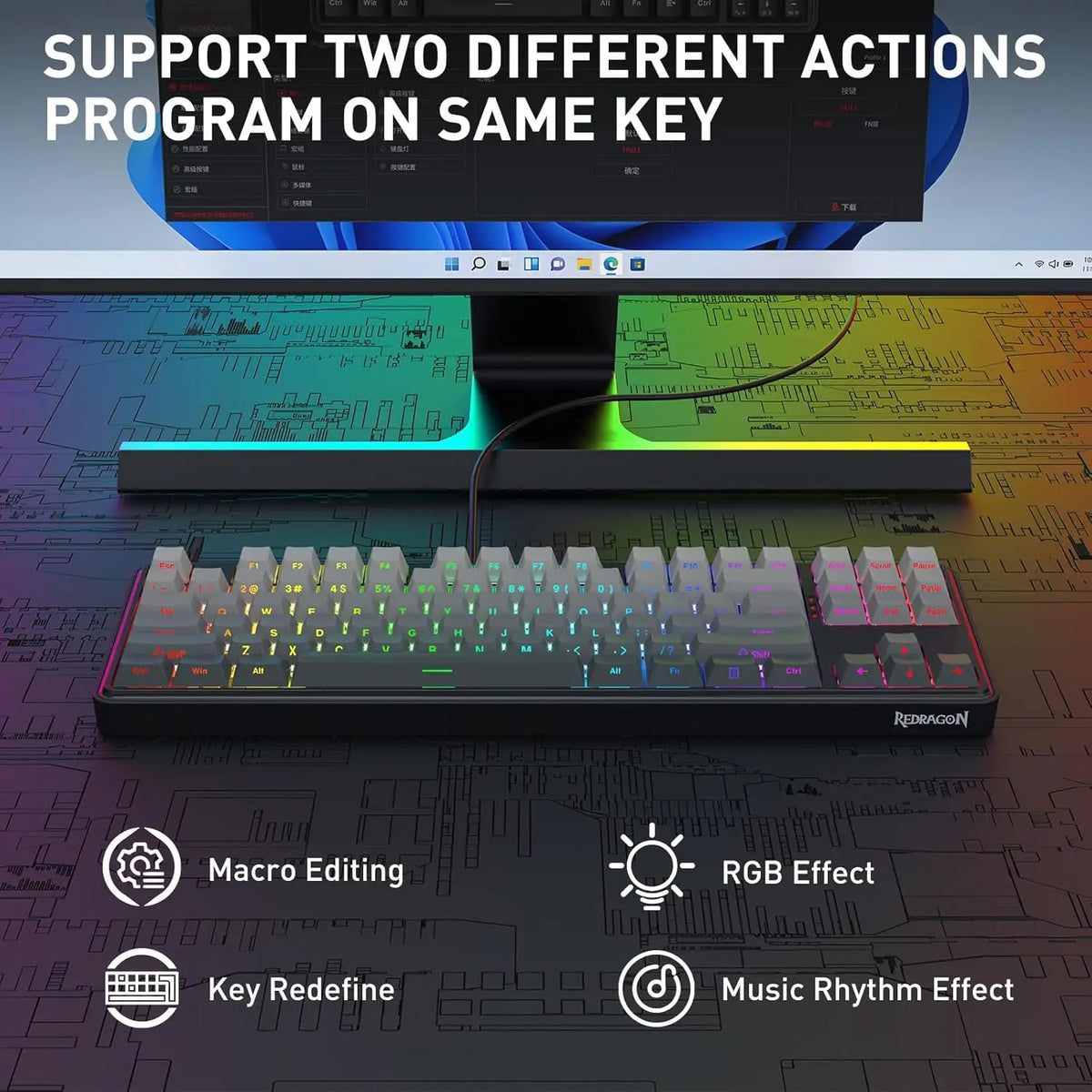 Redragon K707 He Rapid Trigger Wired Mechanical Gaming Keyboard