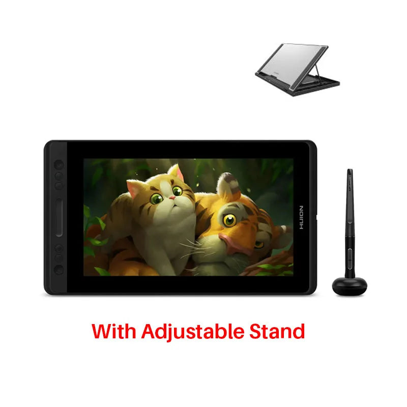 HUION Kamvas Pro 13 GT-133 Pen Display Digital Graphic Tablet Monitor Battery-Free 8192 levels Pen Drawing Monitor Tilt Function