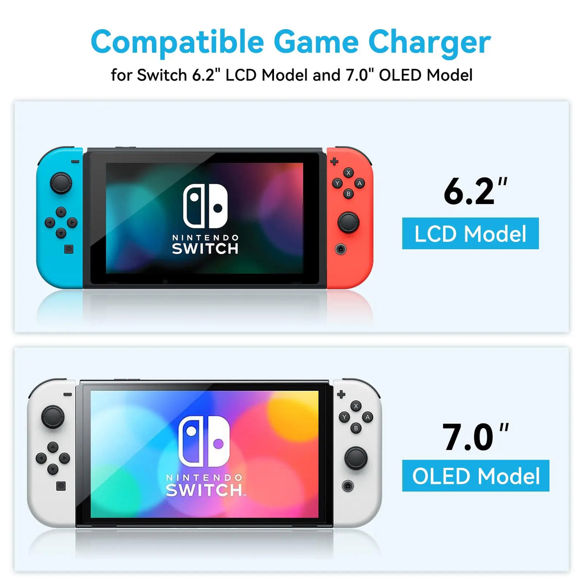 NewderY 10000mAh Backup Battery Case For Nintendo Switch Fast Charging