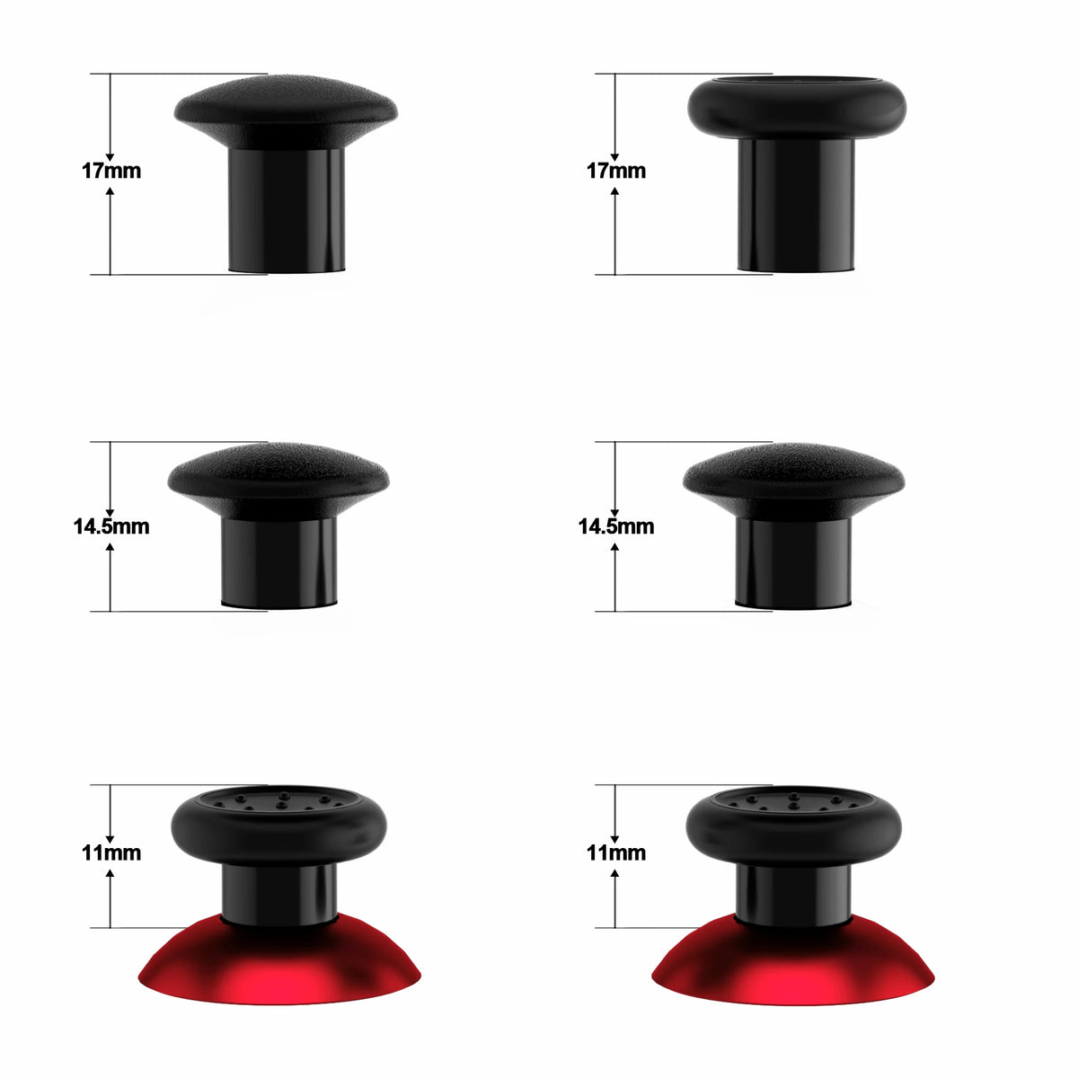 ExtremeRate Adjustable Thumbstick With Three Grips For PlayStation Controllers