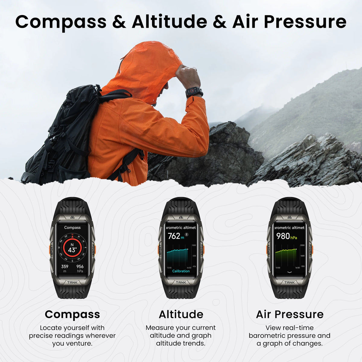 Kospet Tank X2 Ultra Smart Watch With Compass And Altimeter