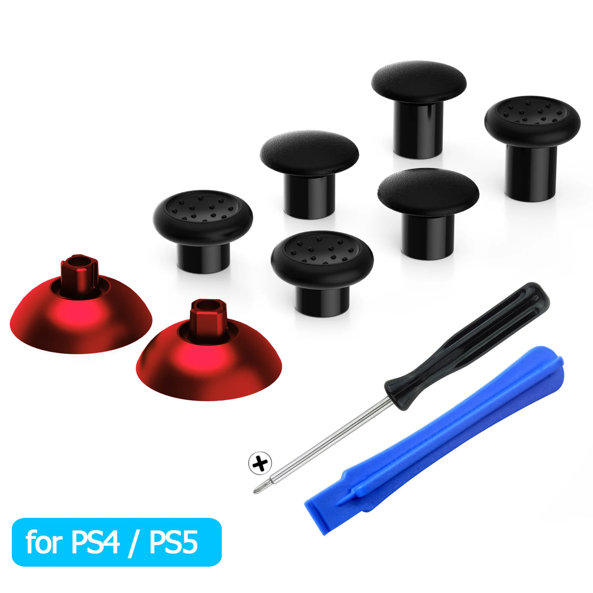 ExtremeRate Adjustable Thumbstick With Three Grips For PlayStation Controllers