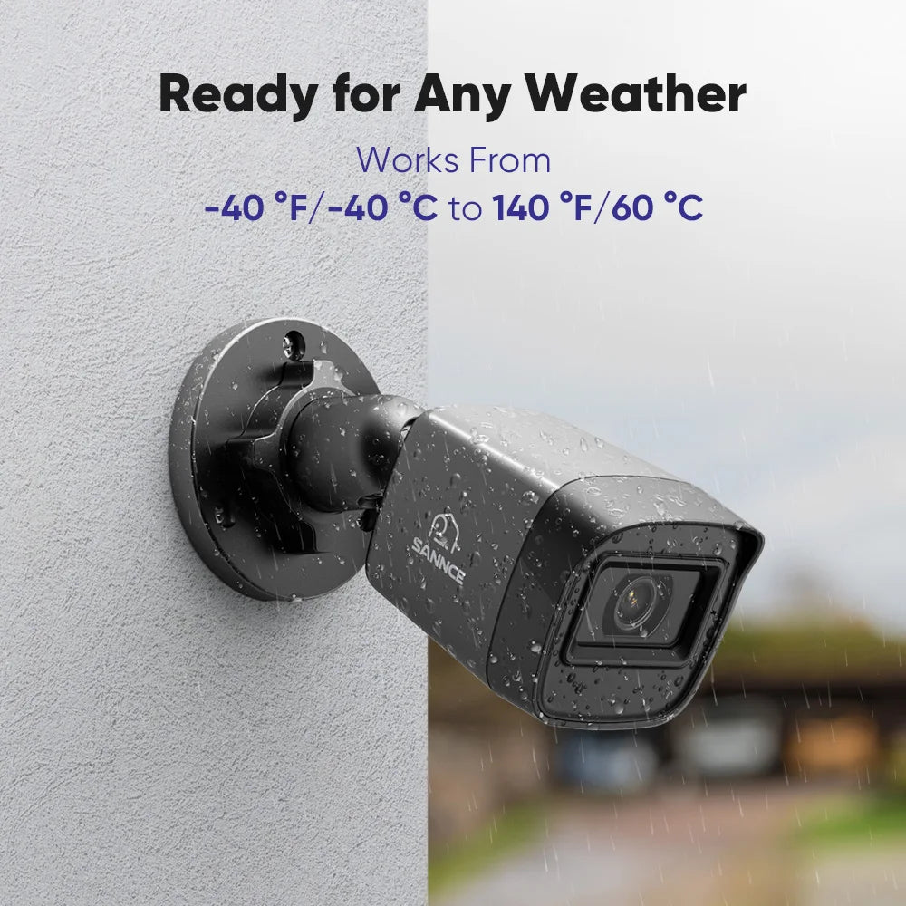 Sannce 1080P TVI Outdoor Security Camera IR Night Vision