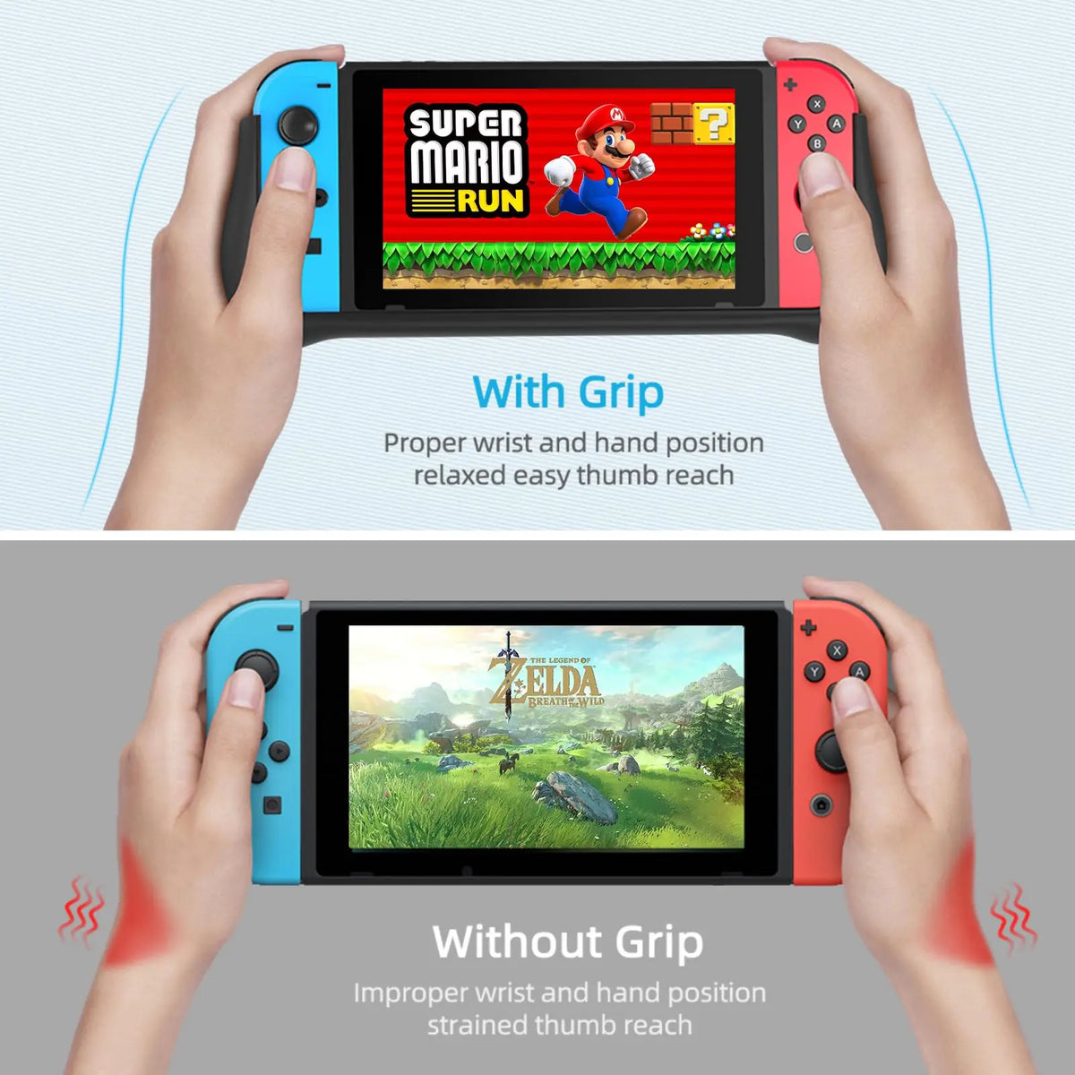 NewderY 10000mAh Backup Battery Case For Nintendo Switch Fast Charging