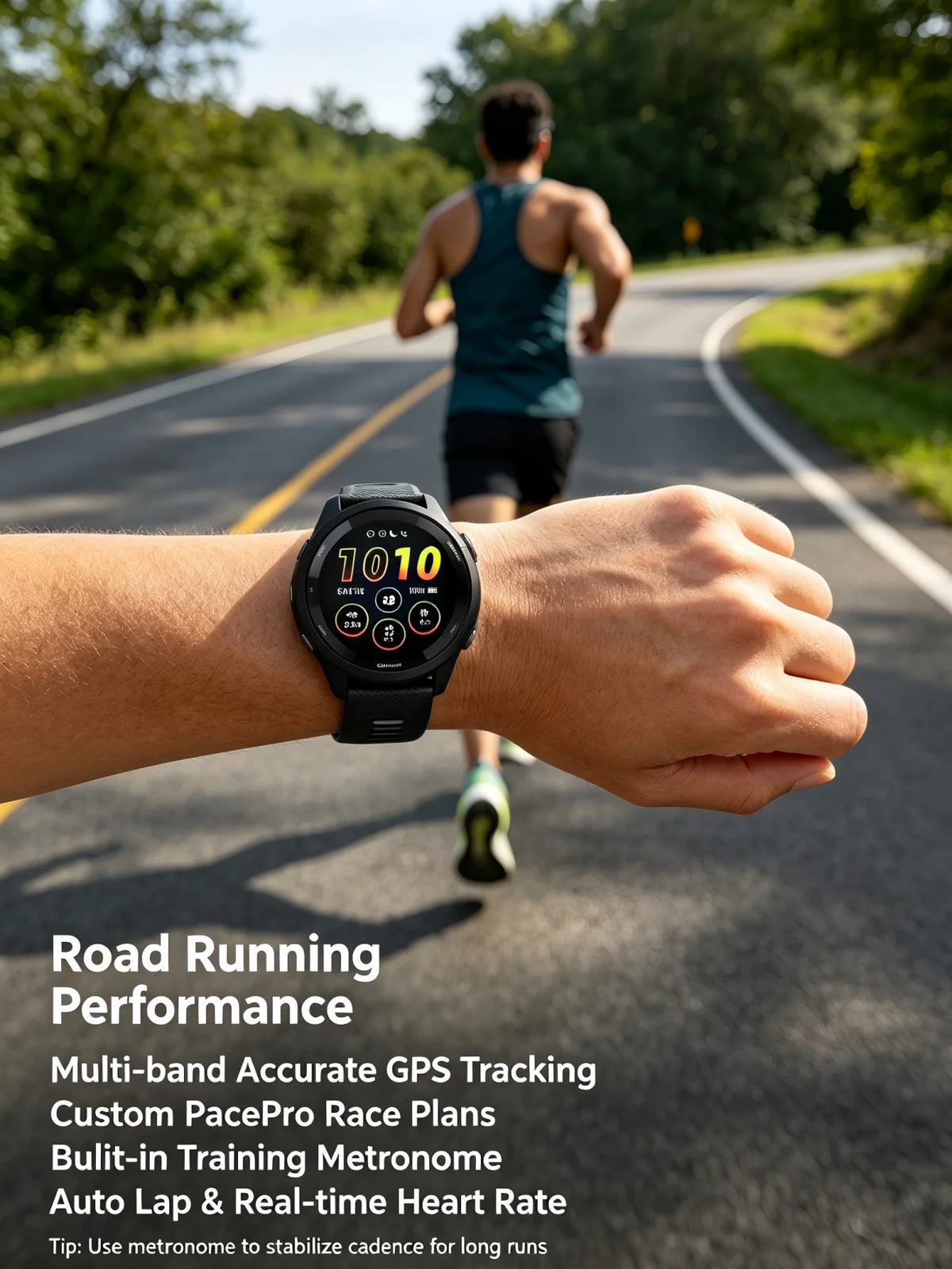 Garmin Forerunner 265 GPS Smartwatch With Heart Rate Monitoring