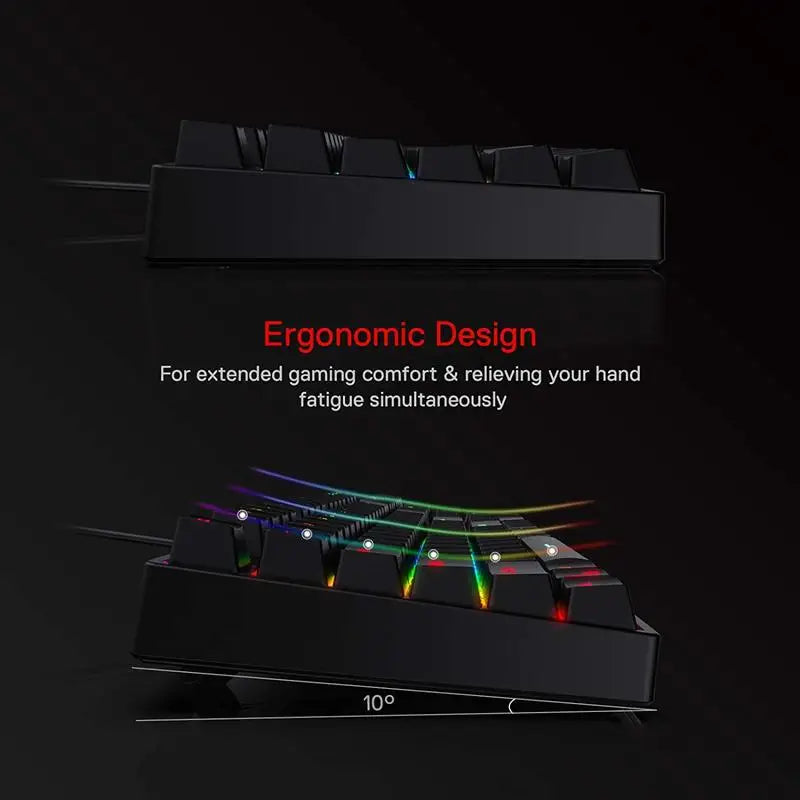 Redragon K582 Surara Rgb Linear Mechanical Gaming Keyboard 104 Keys
