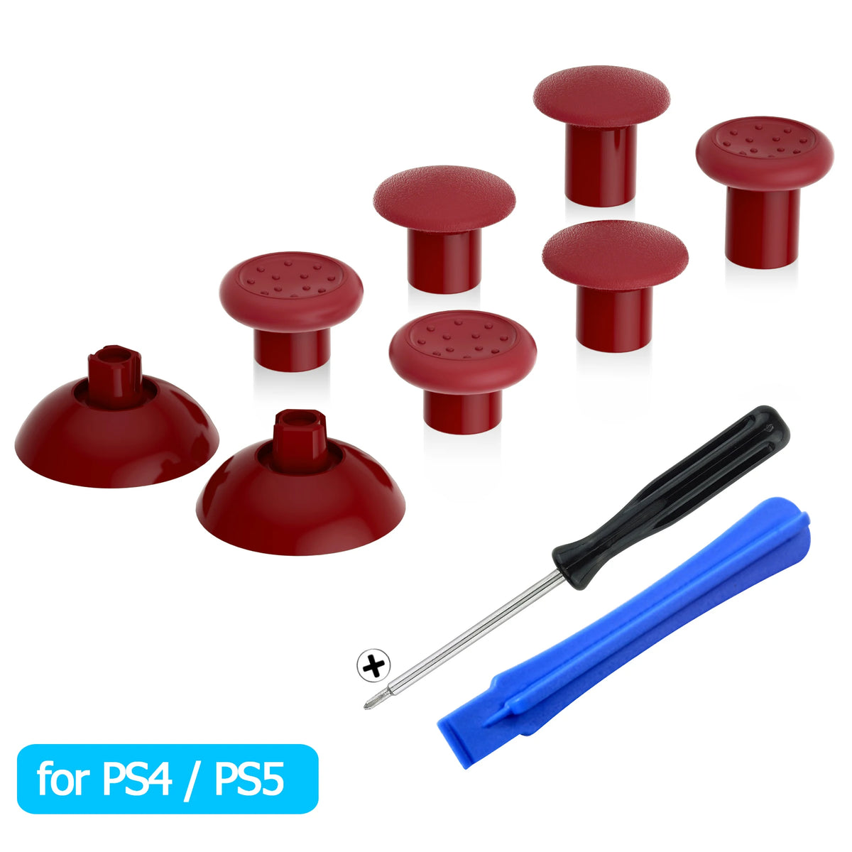 ExtremeRate Adjustable Thumbstick With Three Grips For PlayStation Controllers