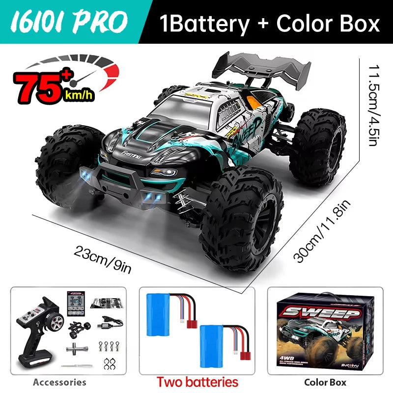 WLtoys 16101 PRO 4WD Racing RC Car With LED Lights