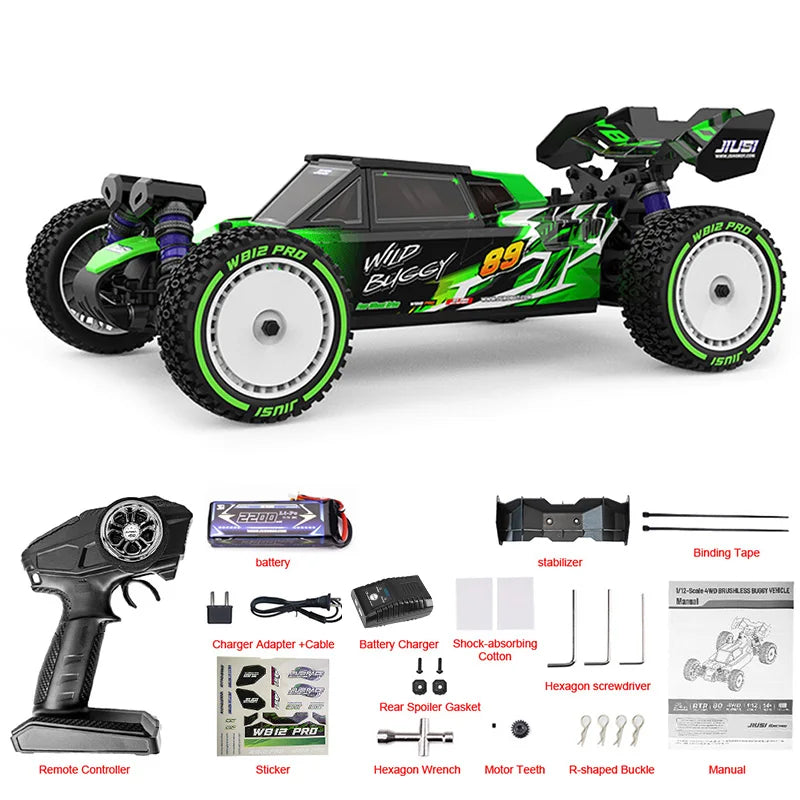 Jiusi Wb12 Pro 4WD Off Road Brushless Remote RC Truck