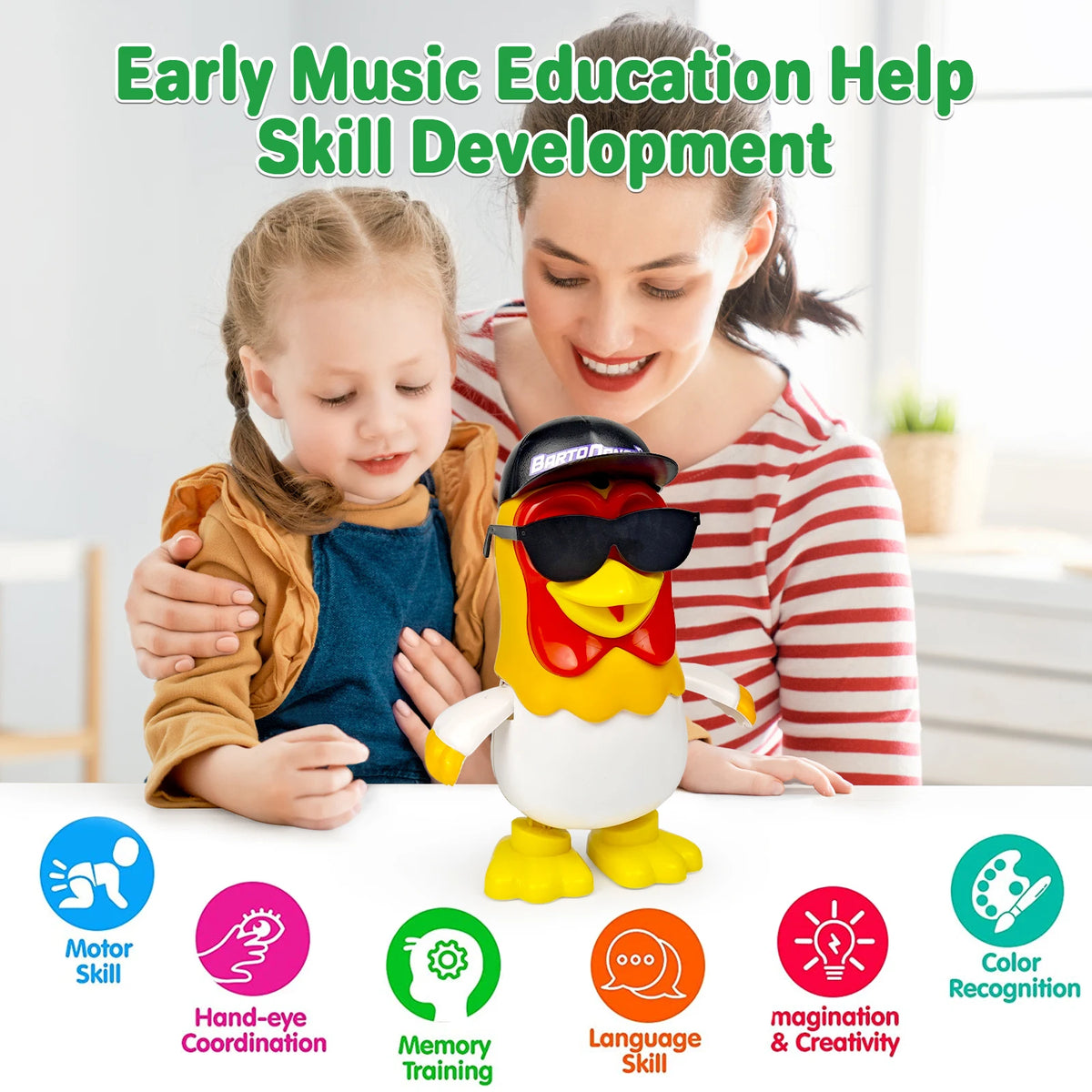 Musical Dancing Bartolito Chicken Kids Toy And Birthday Gift