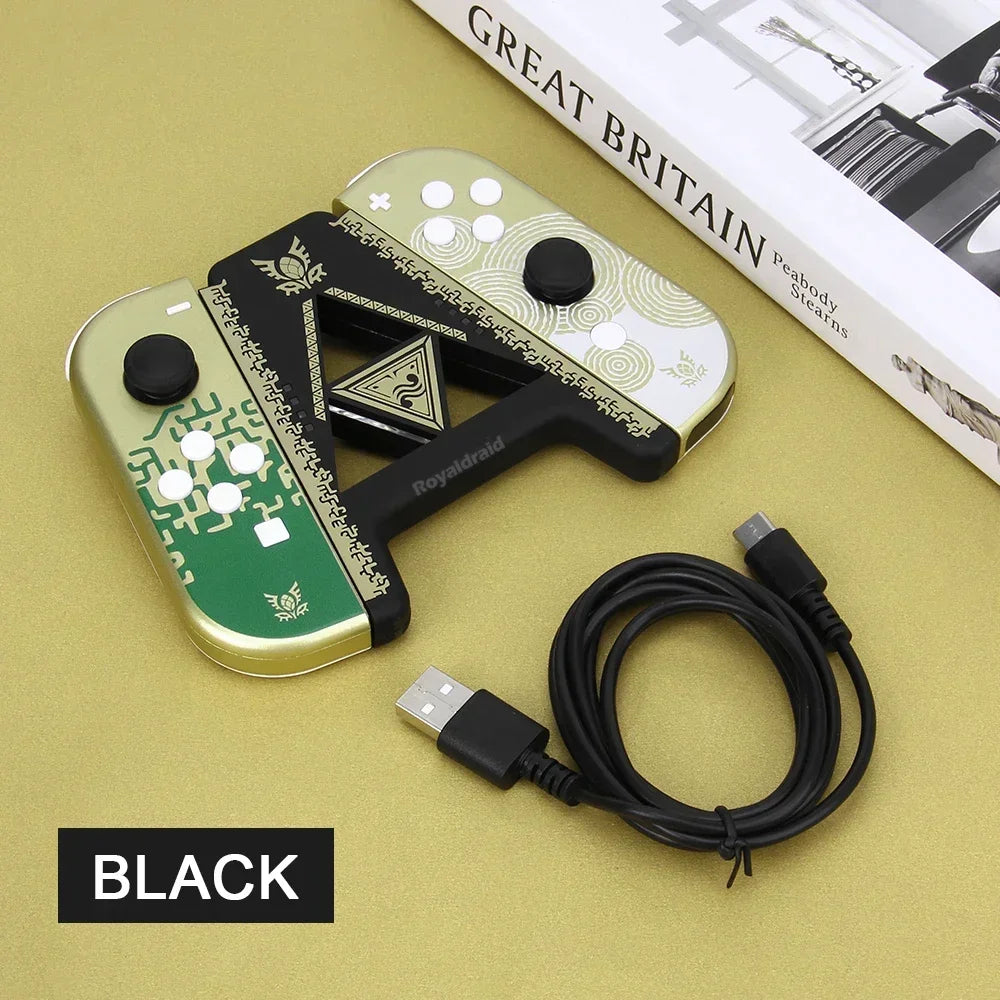 NEW Limited Edition Game Controller Left Right Charging Dock Grip For NA Switch & OLED Joycons Handle Grip Gamepad Charger Stand