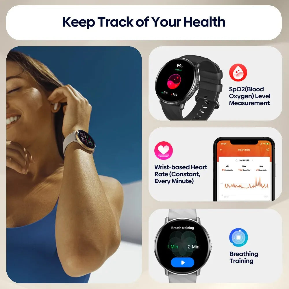 Zeblaze GTR 3 Pro Voice Calling Smartwatch With Fitness Tracking