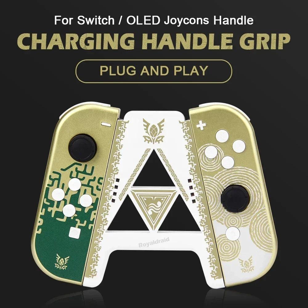NEW Limited Edition Game Controller Left Right Charging Dock Grip For NA Switch & OLED Joycons Handle Grip Gamepad Charger Stand