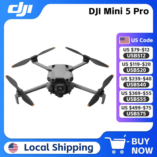 DJI Mini 5 Pro Drone Featuring Advanced Camera And Stabilization