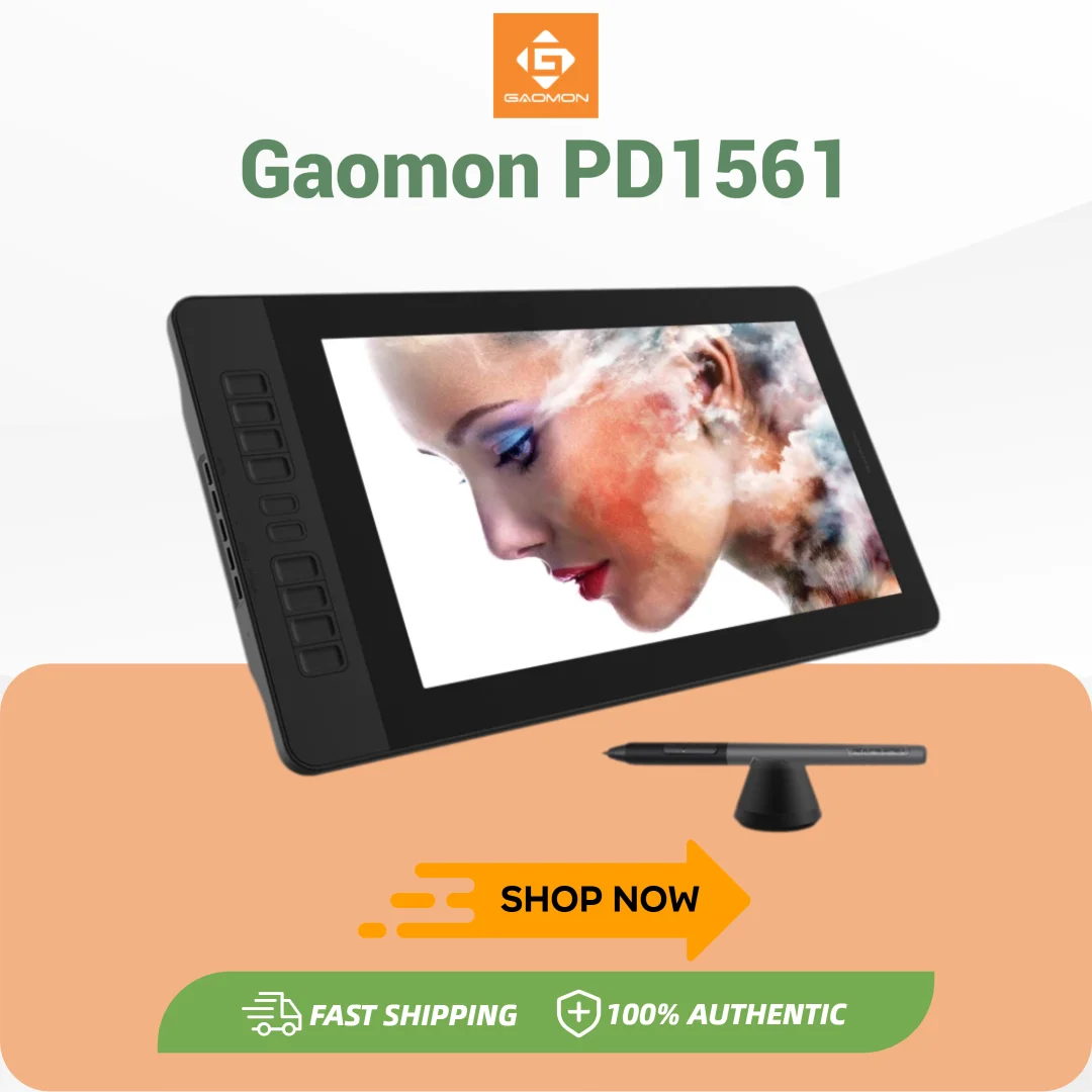 GAOMON PD1561 Graphics Drawing Monitor IPS Display 8192 Pressure Levels