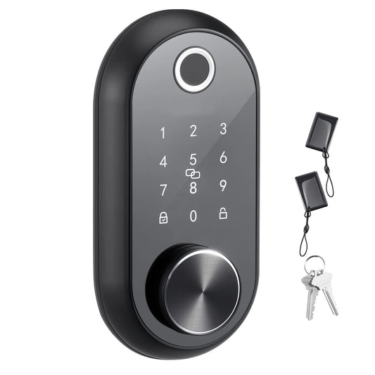 SucceBuy Biometric Fingerprint Door Lock Touchscreen Auto Locking Deadbolt