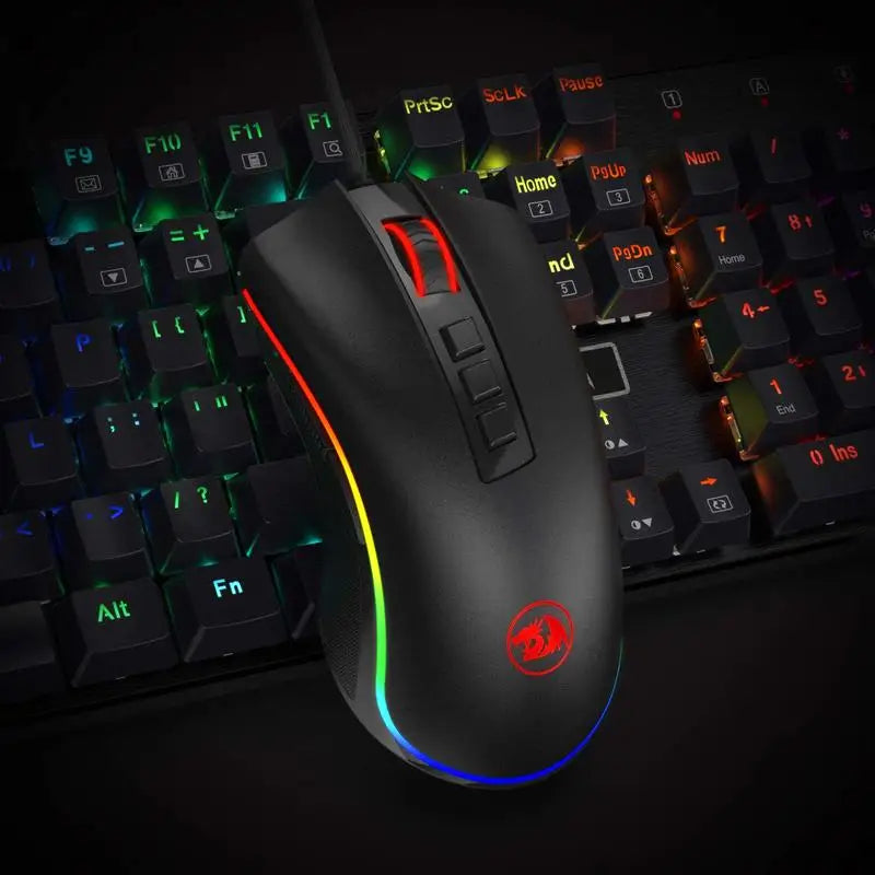 Redragon M711 Wired Gaming Mouse Featuring Programmable RGB Lighting