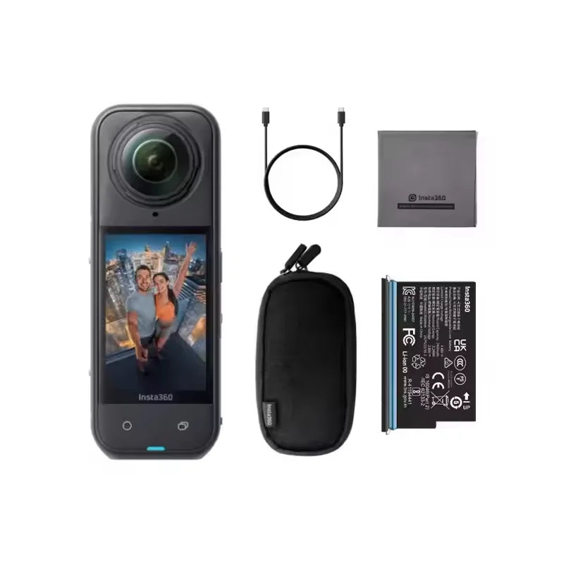 Insta360 X5 8K30fps 360 Video with Dual 1/1.28" Sensors 208 Mins Battery Life Tougher, Replaceable Lenses