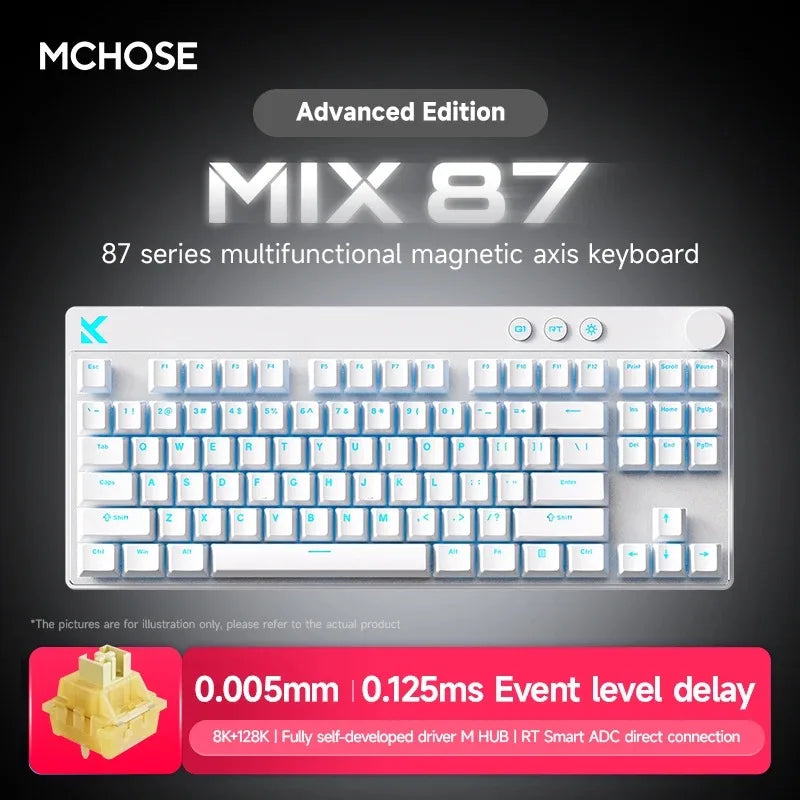 MCHOSE Mix87 Wired Magnetic Switch Low Latency Gaming Keyboard