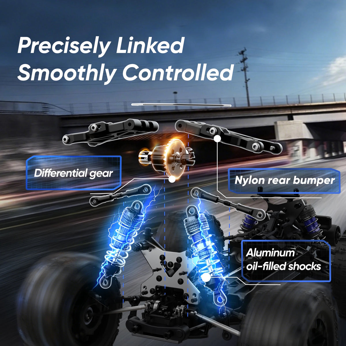 JIUSI PT14R Brushless 4WD Remote Control Offroad Car